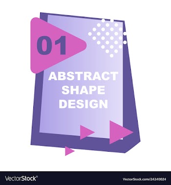 Creative abstract design decorated background vector image