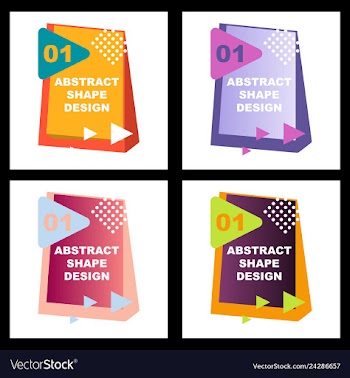 Creative abstract design decorated background vector image