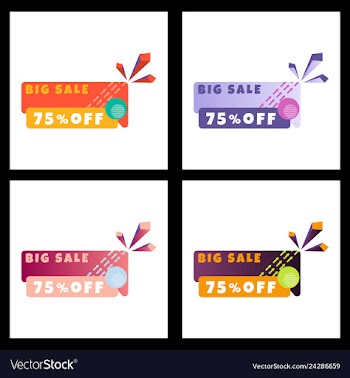 Creative abstract design decorated background vector image