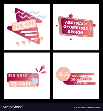 Creative abstract design decorated background vector image