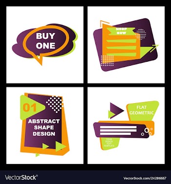 Creative abstract design decorated background vector image
