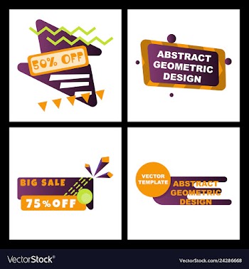 Creative abstract design decorated background vector image