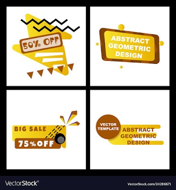 Creative abstract design decorated background vector image