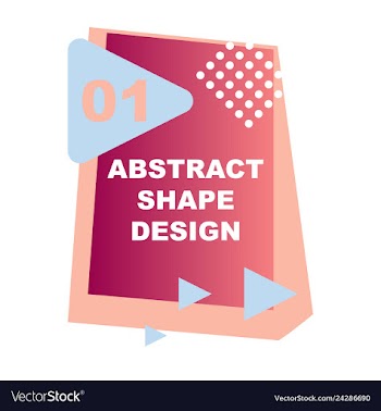 Creative abstract design decorated background vector image