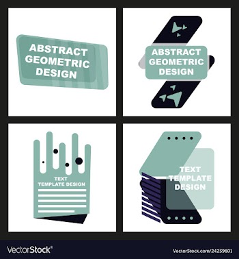 Creative abstract geometric background vector image