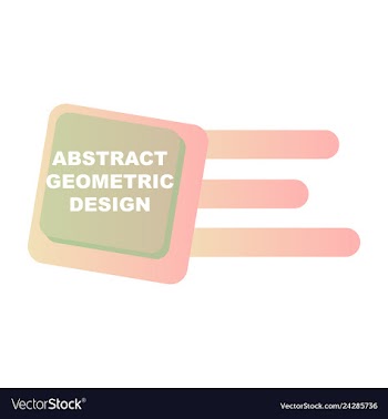 Creative abstract geometric background vector image