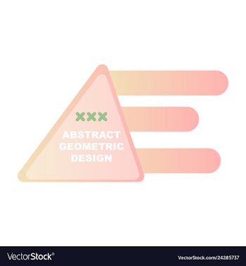 Creative abstract geometric background vector image