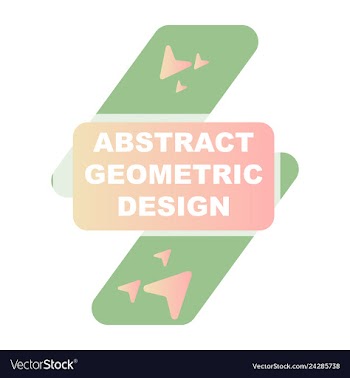 Creative abstract geometric background vector image