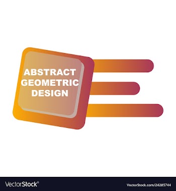 Creative abstract geometric background vector image