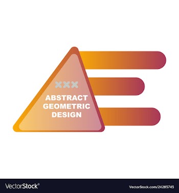 Creative abstract geometric background vector image