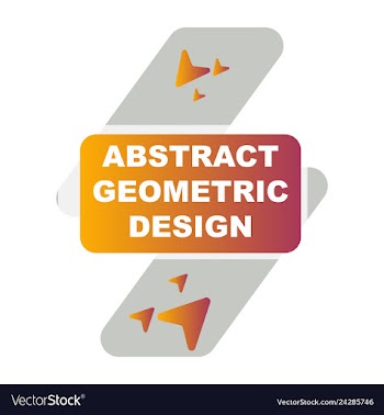 Creative abstract geometric background vector image
