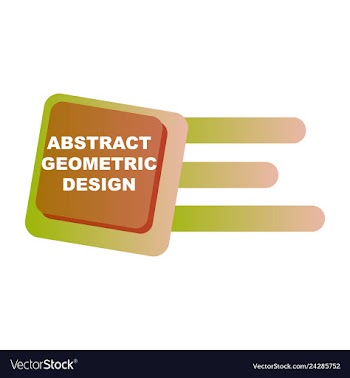 Creative abstract geometric background vector image