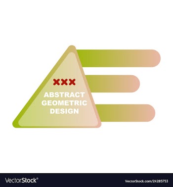 Creative abstract geometric background vector image