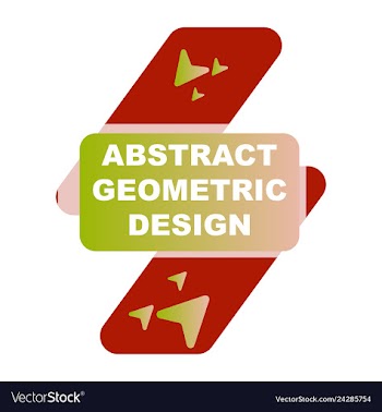 Creative abstract geometric background vector image