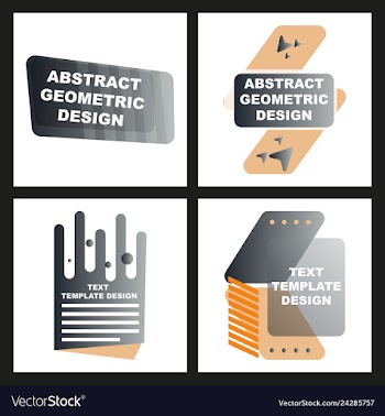 Creative abstract geometric background vector image