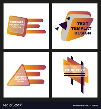 Creative abstract geometric background vector image