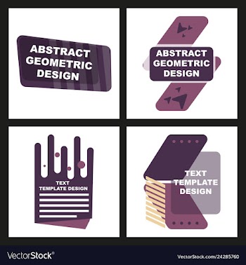 Creative abstract geometric background vector image