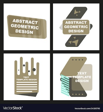 Creative abstract geometric background vector image