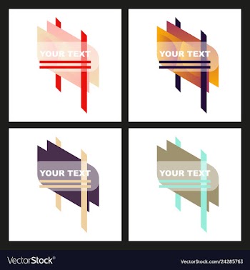Creative abstract geometric background vector image