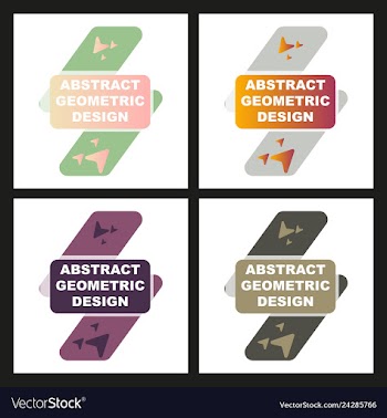 Creative abstract geometric background vector image