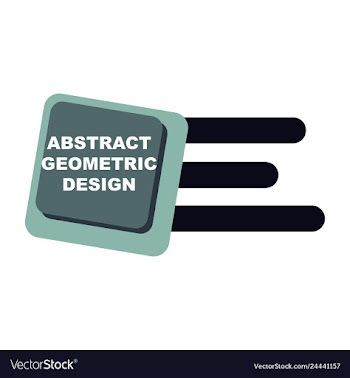 Creative abstract geometric background vector image