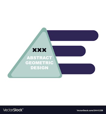 Creative abstract geometric background vector image