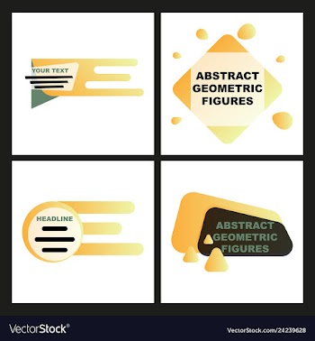 Creative abstract geometric background with vector image
