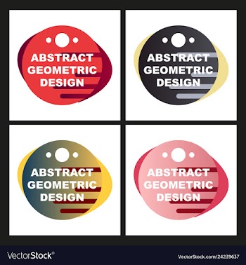 Creative abstract geometric background with vector image