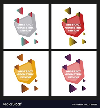 Creative abstract geometric background with vector image