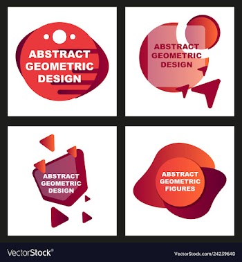 Creative abstract geometric background with vector image