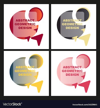 Creative abstract geometric background with vector image