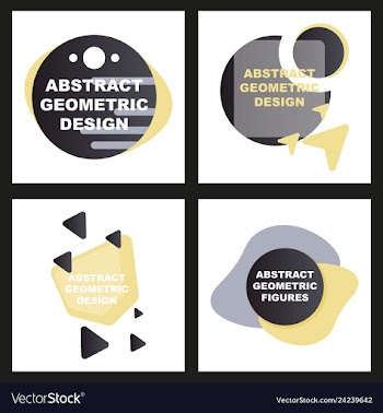Creative abstract geometric background with vector image