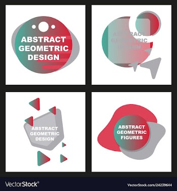 Creative abstract geometric background with vector image
