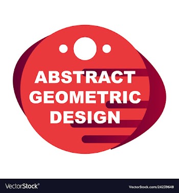 Creative abstract geometric background with vector image