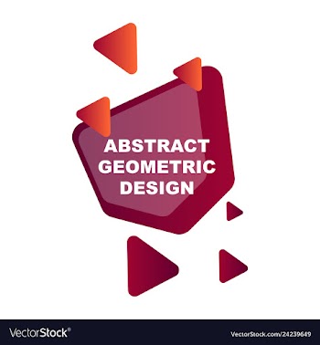 Creative abstract geometric background with vector image