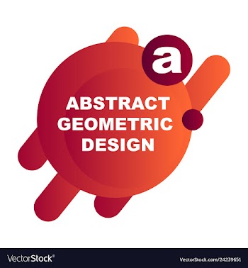 Creative abstract geometric background with vector image