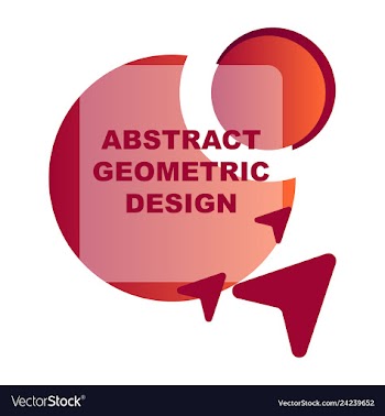 Creative abstract geometric background with vector image