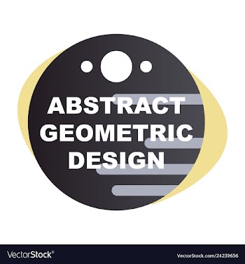 Creative abstract geometric background with vector image