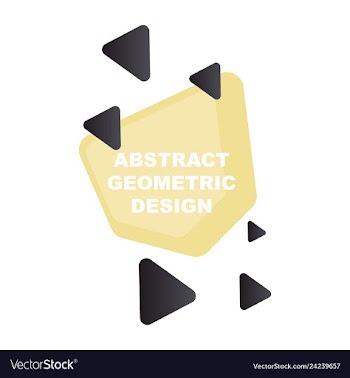 Creative abstract geometric background with vector image