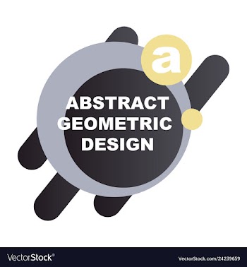 Creative abstract geometric background with vector image