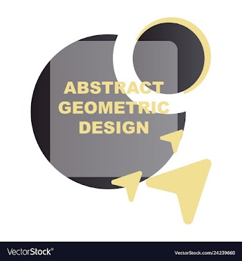 Creative abstract geometric background with vector image