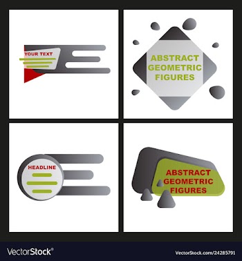 Creative abstract geometric background with vector image