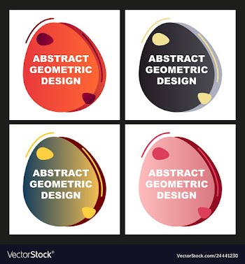 Creative abstract geometric background with vector image