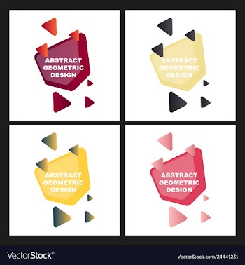 Creative abstract geometric background with vector image