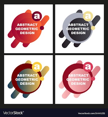 Creative abstract geometric background with vector image