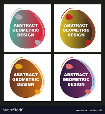 Creative abstract geometric background with vector image
