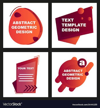 Creative abstract geometric background with vector image