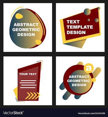 Creative abstract geometric background with vector image