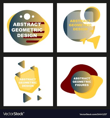 Creative abstract geometric background with vector image