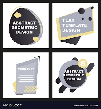 Creative abstract geometric background with vector image